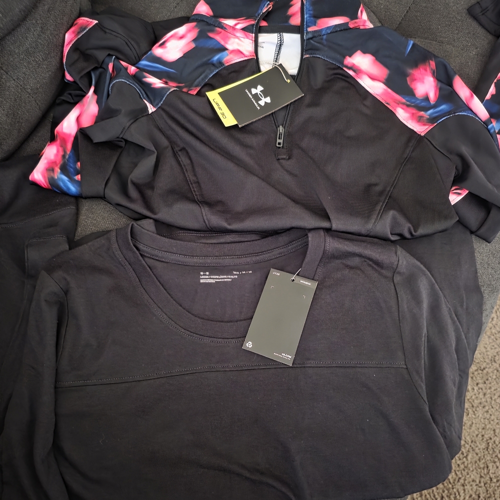 Under Armour Black and Floral Activewear Set